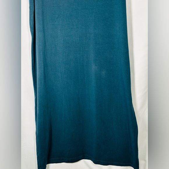 Eileen Fisher Tencel Lyocell Tank Midi Dress Teal Minimalist Capsulecore Size L - Picture 4 of 11